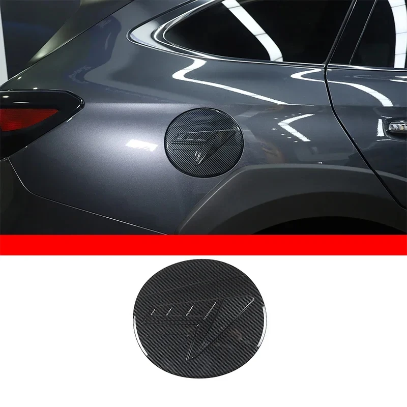 

For Subaru Outback 2020 2021 2022 2023 Car Fuel Tank Decorative Cover Sticker ABS Carbon Fiber Pattern Exterior Accessories