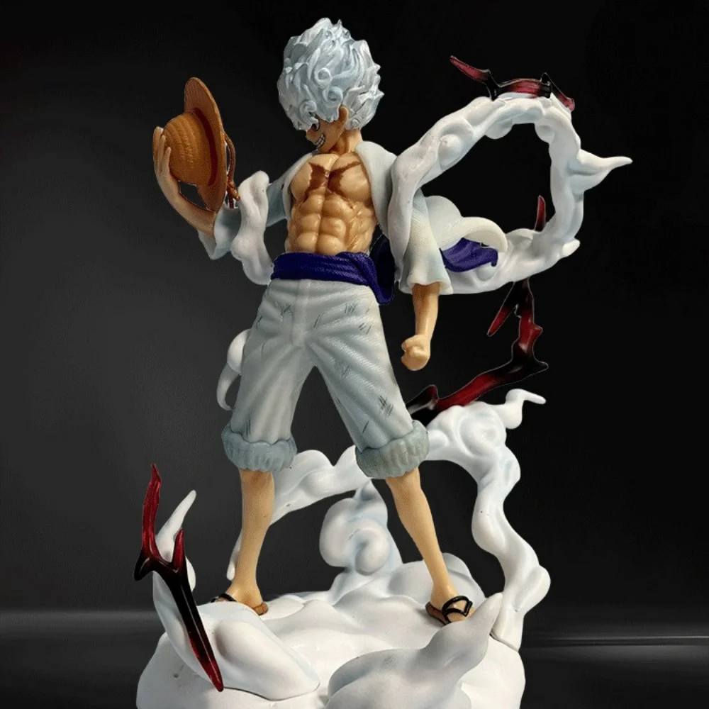 Anime One Piece Monkey·D·Luffy GK Sun God Nikka Fighting PVC Action Figure Collectible Model Doll Toy 25CM