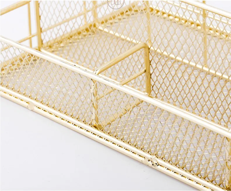 منظم ملفات سطح المكتب المعدني من Nordic - رف تخزين مكتبي متعدد الوظائف للمستندات ومستحضرات التجميل والقرطاسية وأساسيات المنزل #6