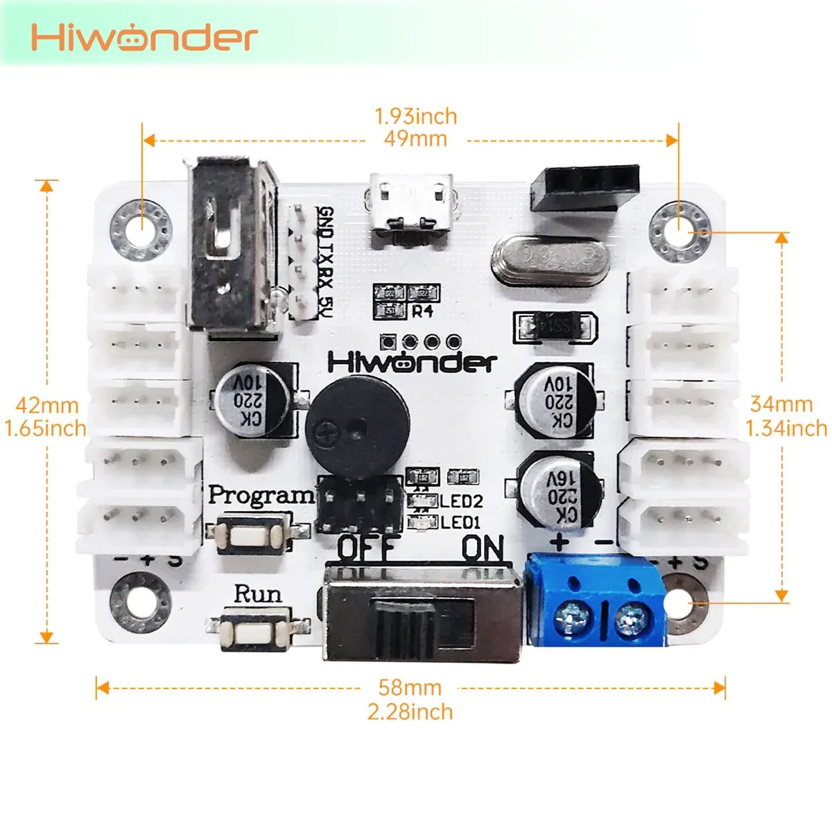 Hiwonder Universal Bus Servo Controller + Robot Gamepad for PS2 + USB Receiver for Robotic Arm/Robot