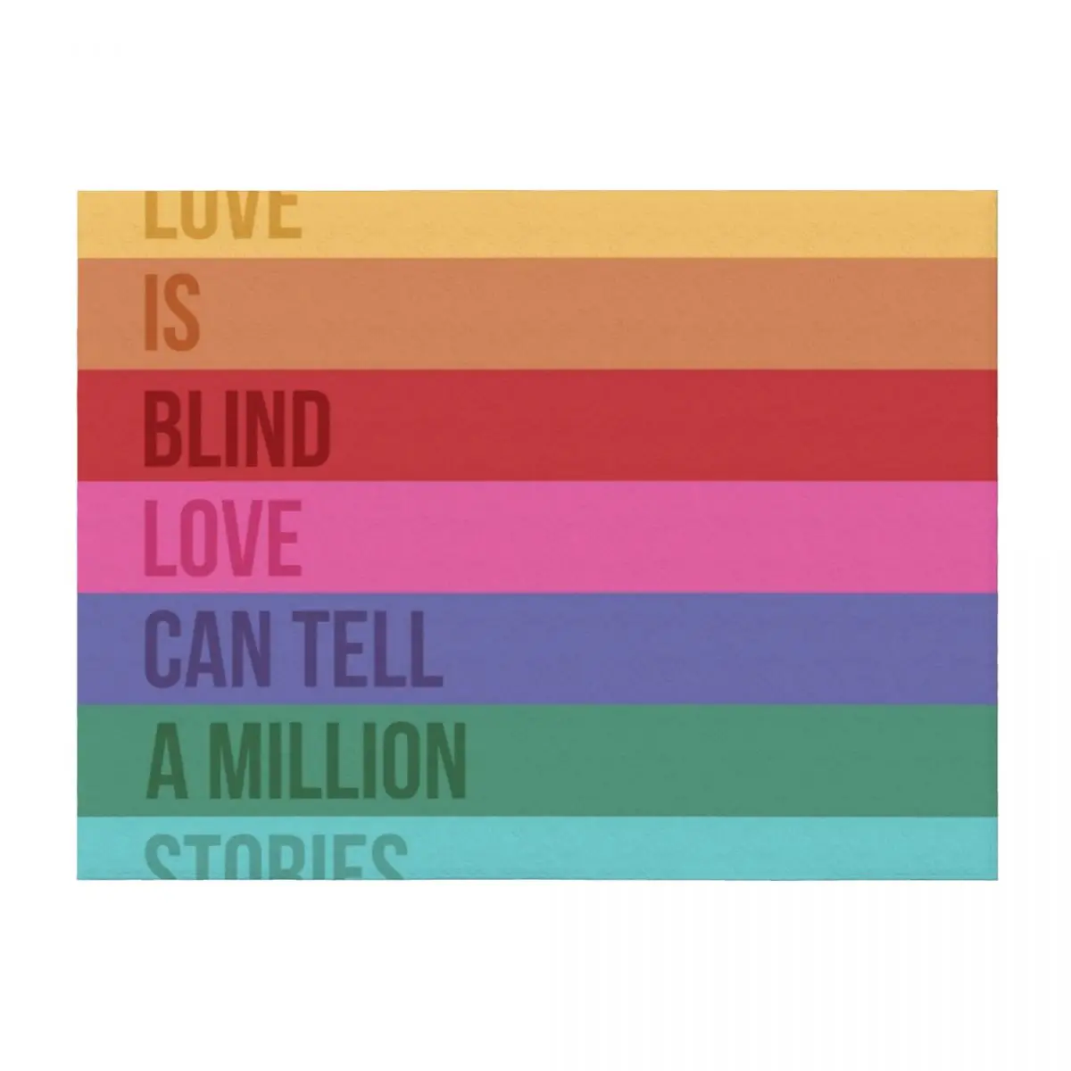 

Love is Blind Square / Falsettos Throw Blanket Plaid Bed Fashionable Fashion Sofas Plaid on the sofa Blankets