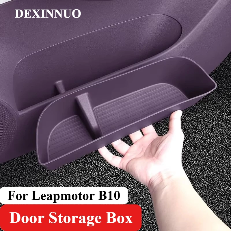 For Leapmotor B10 Door Side Storage Box Expansion Door Slot Box Storage Pad Bag Cover Interior Modification Accessories Supplie