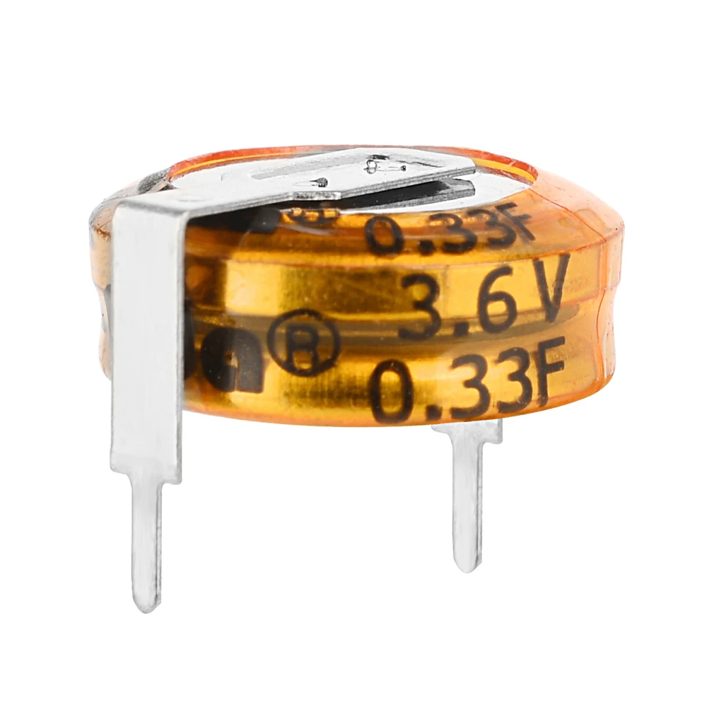 CBH Super Capacitors Ultra Capacitor CDA 3.6V 0.33F CBH3R6334HF H-Type Button Type Farrah SuperCapacitors