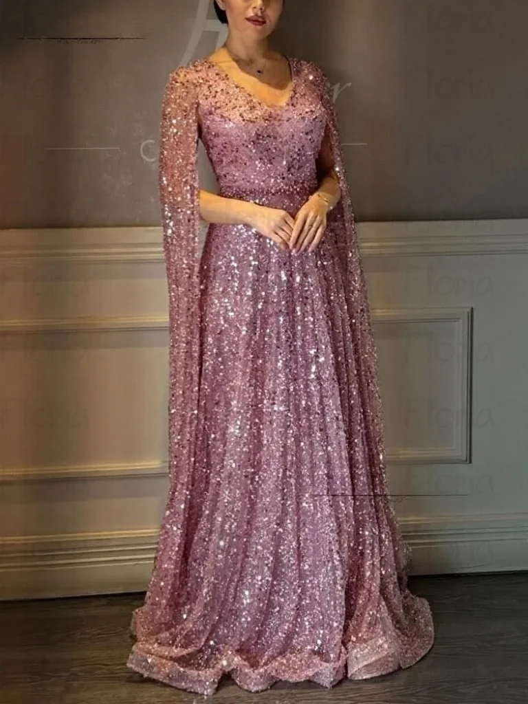 open lace back dress NANCY / Light Pink Wedding Dress with Off Shoulder Puff Sleeves