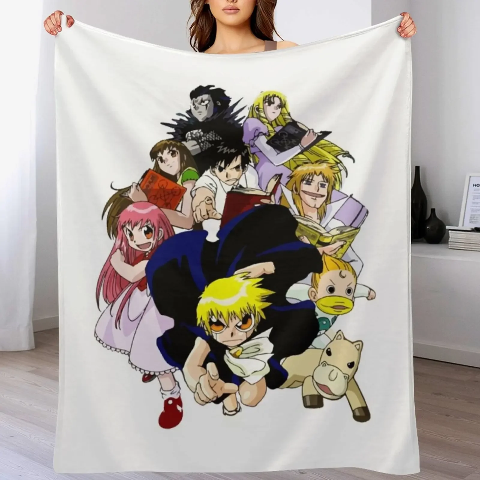 

Zatch Bell Characters Classic T-Shirt Throw Blanket Soft Bedroom Blanket for Night Sleeping