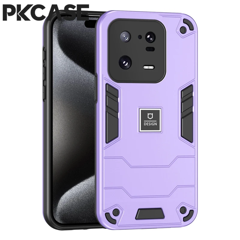 

PKCASE Shockproof Case For Xiaomi 14 13t 13 12t 12 11t Pro 11 Lite Civi 2 Cover For POCO X6 X5 X4 F5 M4 Pro 5G M5s 4G C55 C61