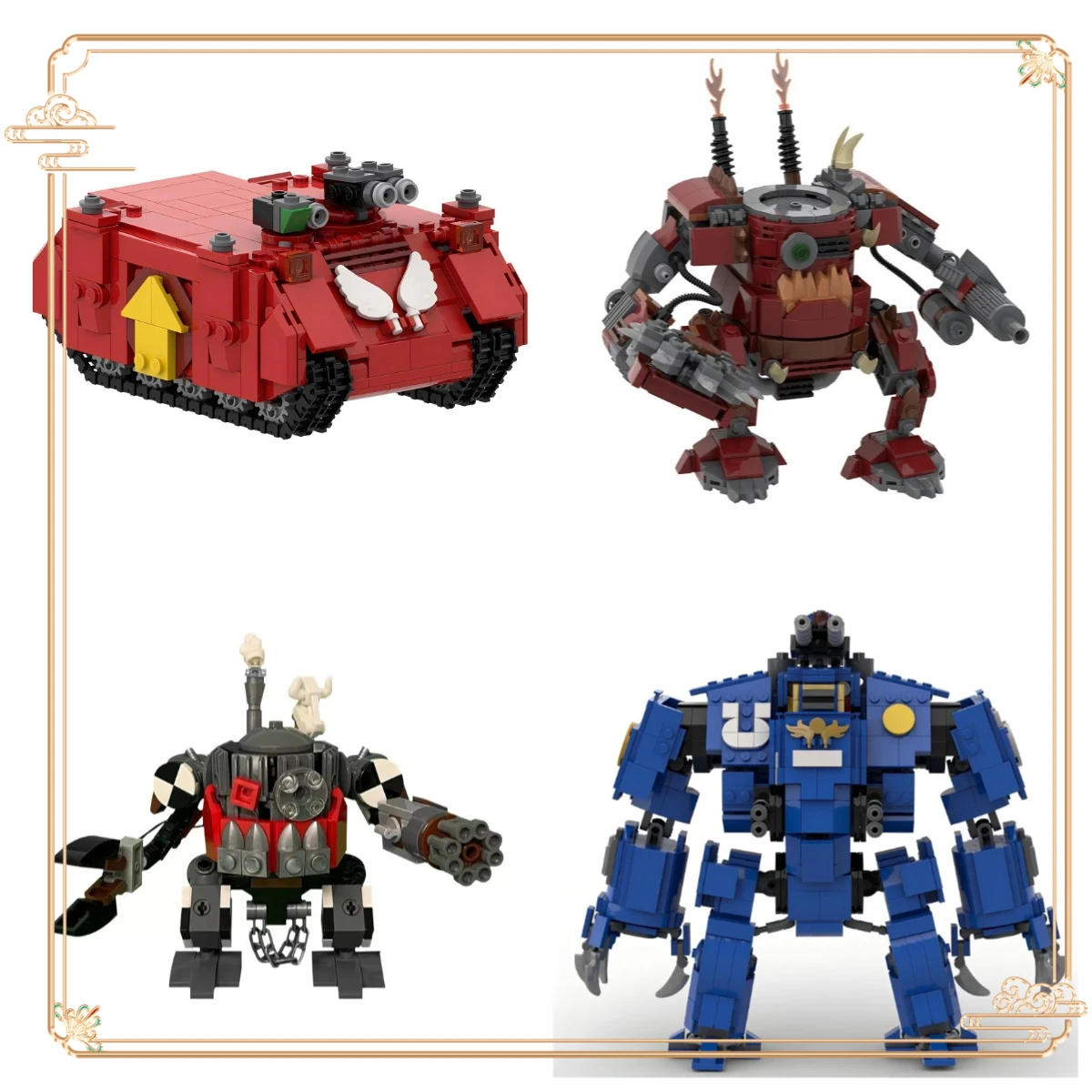 

Tank Battle Robot MOC Hammer Warrior Intrepid Mech Model DIY Kid Building Blocks Adult Assembly Toy Boy Birthday Collection Gift