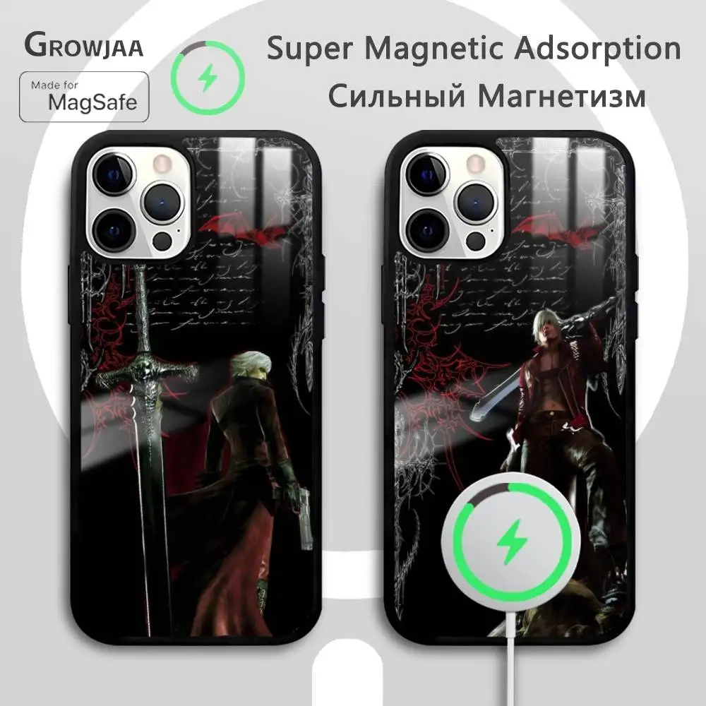 

D-DevilS May Cry D-DMC2 Phone Case For IPhone 16 15 14 13 12 11 Pro Max Plus Mini Magsafe Mirror Wireless Magnetic Cover