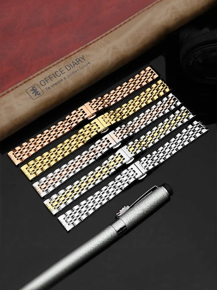 Suitable for Fiyta Printing Series GA850001/GA850002/GA850012 Men and Women with The Same Stainless Steel Watch Strap