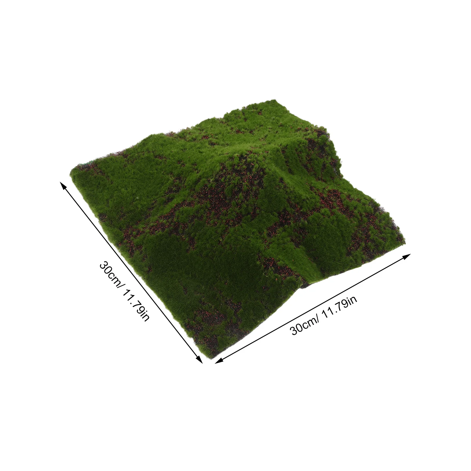 محاكاة حصيرة اصطناعية 11.8X11.8 بوصة واقعية وهمية العشب البساط Diy بها بنفسك ديكور داخلي في الهواء الطلق حديقة بونساي تررم #3