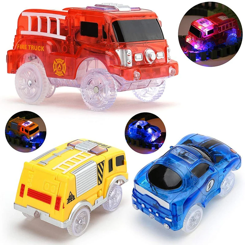 Magical Tracks Luminous Racing Track Car With Colored Lights Plastic Flexible Track Glowing In The Dark Creative Toys For Kids