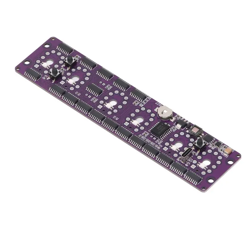 SQPP-Nixie Clock Circuit Board Accurate Timing Backlit Display 5V 2A Digital Tube Module Vintage Design Style Color Settings