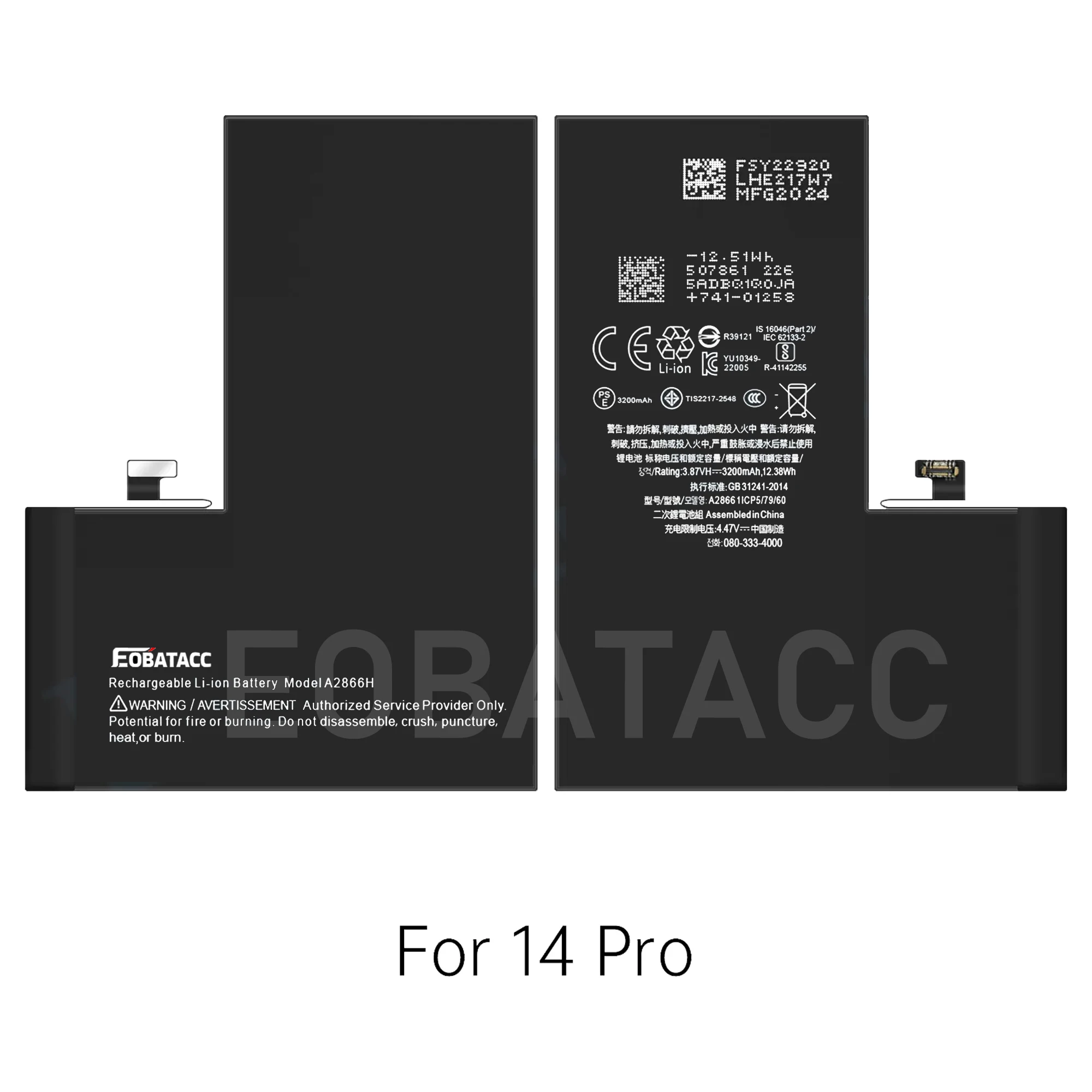 EOBATACC New 100% Original Battery A2866H For  iPhone 14 Pro   Batteries + Tools