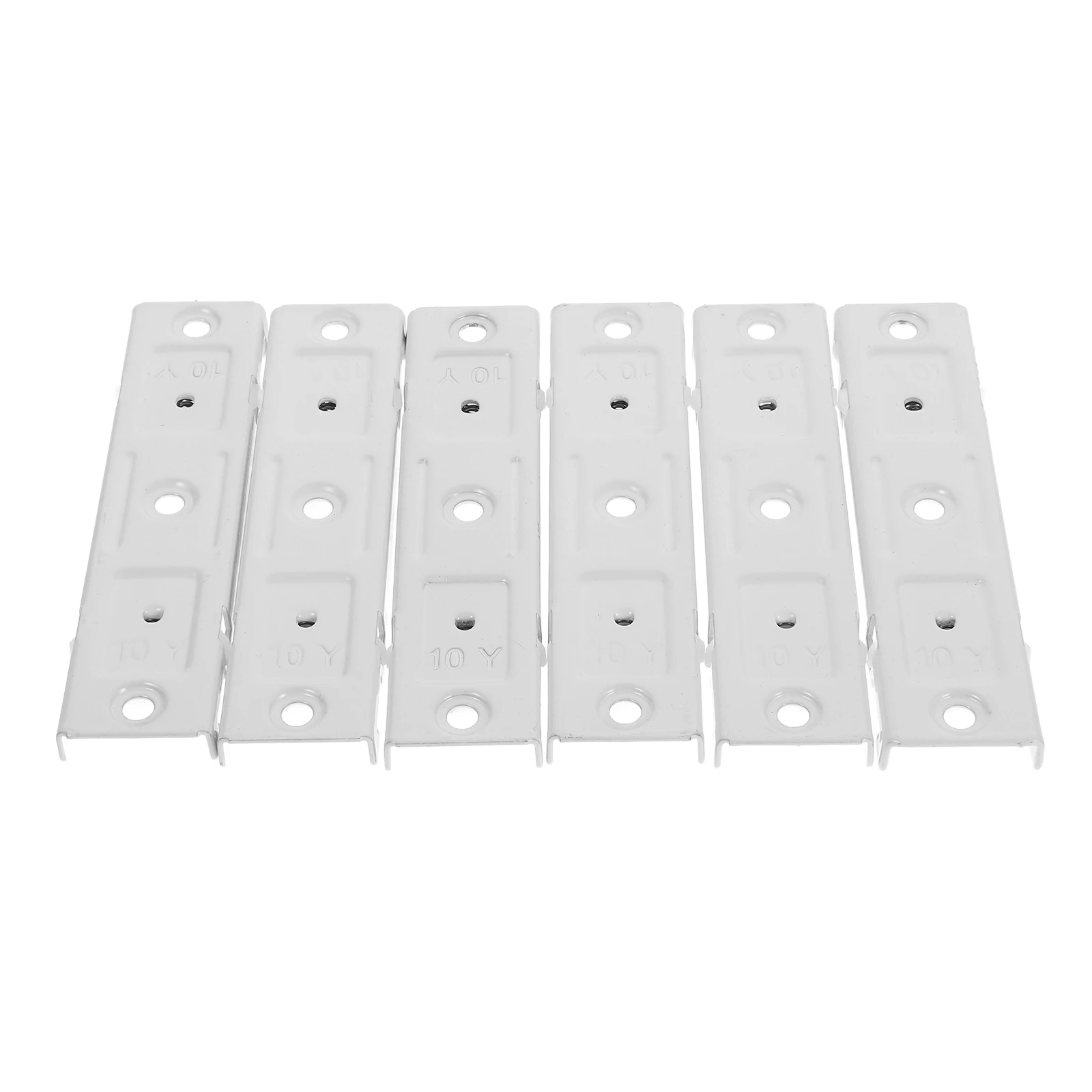 

6 Pcs Curtain Track Codes Stainless Steel Double Rods Wall Mount Ceiling Flexible Bending Curved Track Accessories Hardware