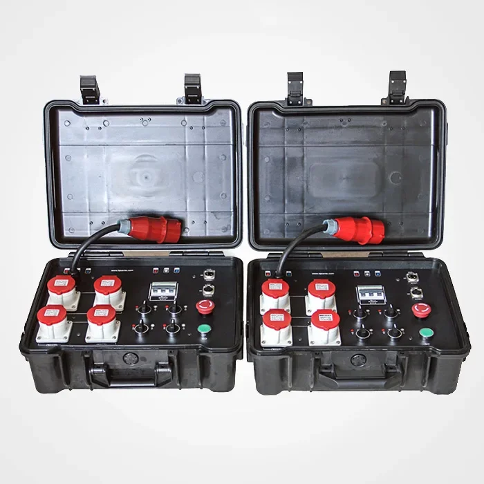 

Electric hoist controller with 4 output channels for stage truss system