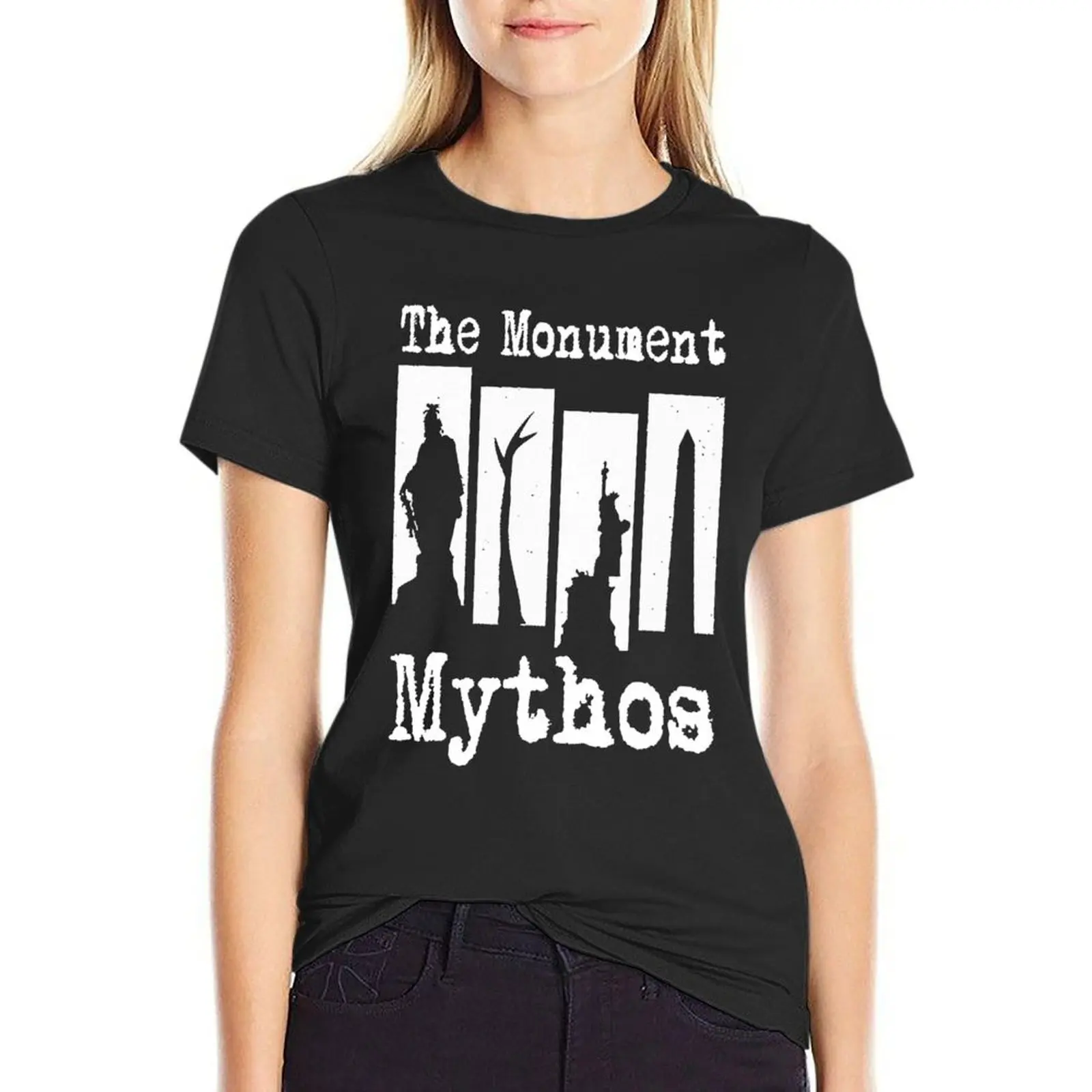 The Monument Mythos T-Shirt summer tops tees vintage clothes t-shirt dress for Women graphic