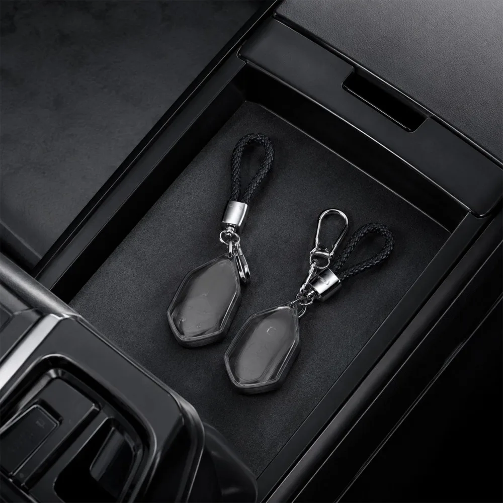 Car Key Case Cover for Changan Deepal S7 S05 S07 G318 SL03 Shockproof TPU Shell Gradient Black Anti Scratch Protective Holder