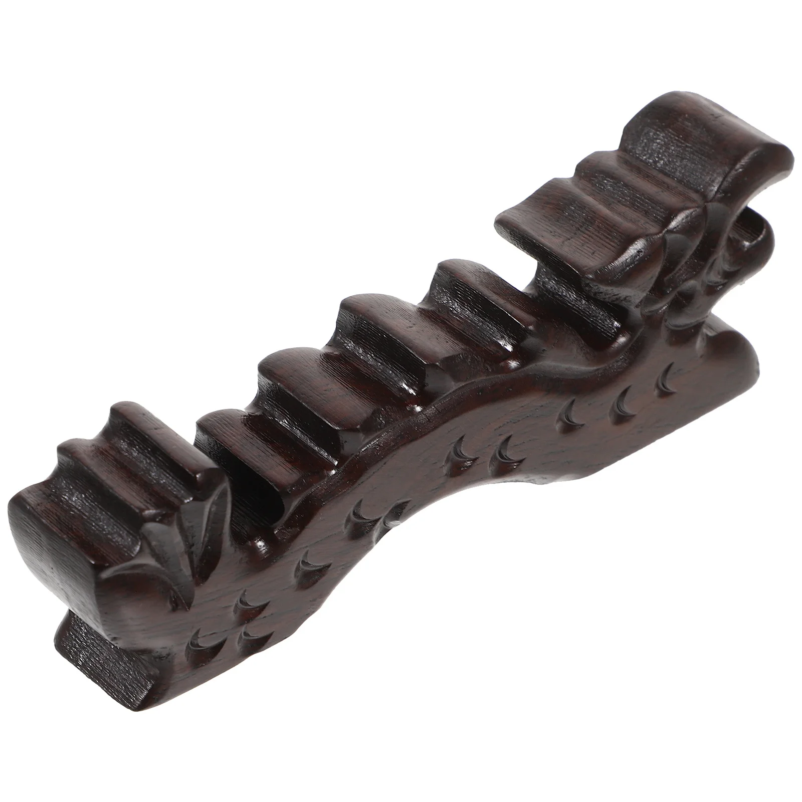

Chinese Calligraphy Pen Holder Exquisite Wooden Dragon Shaped Brush Rest Multi Functional Storage Desktop Decor Gift