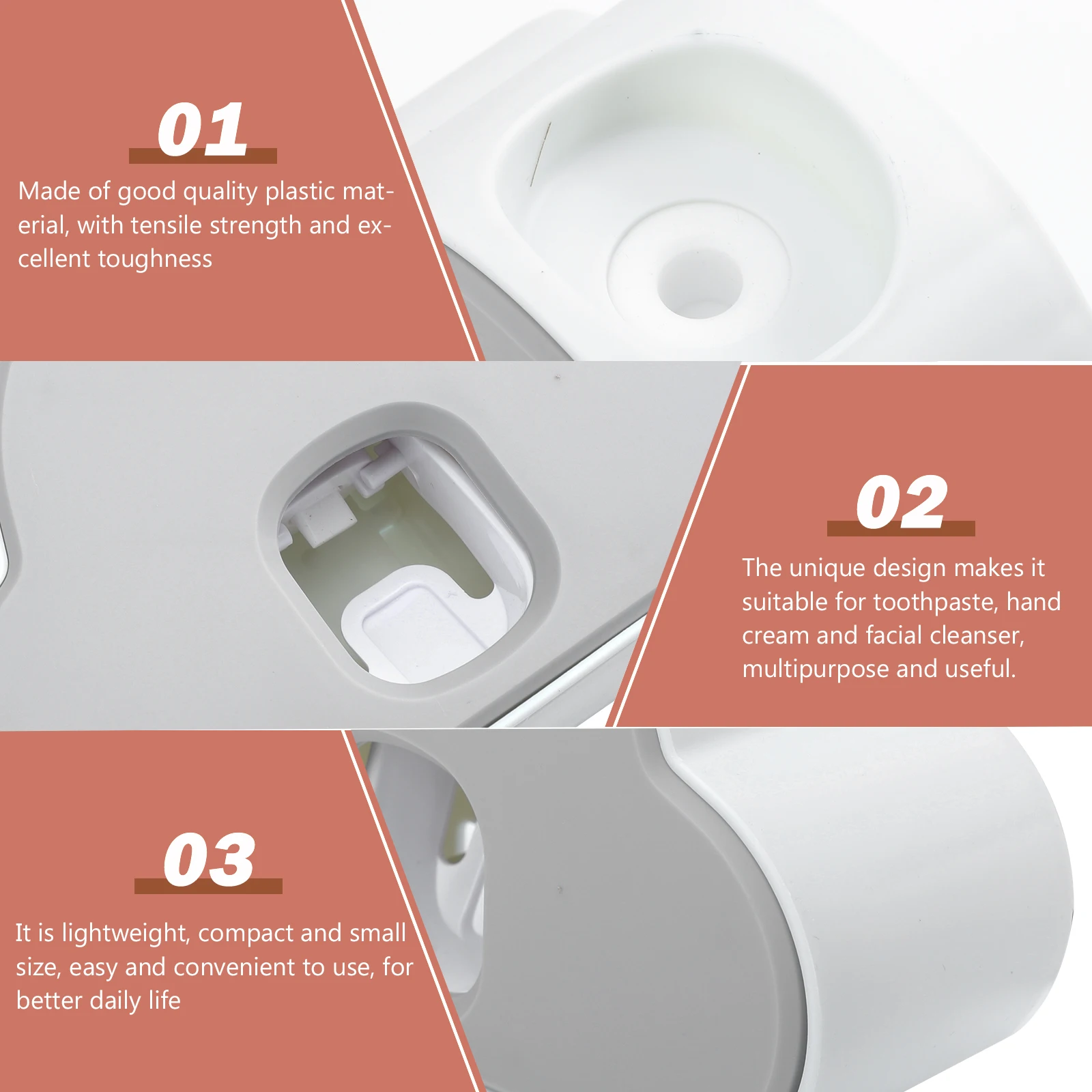 

Punch-free Toothpaste Device Squeezer Dispenser Holder for Bathroom Vending Machine