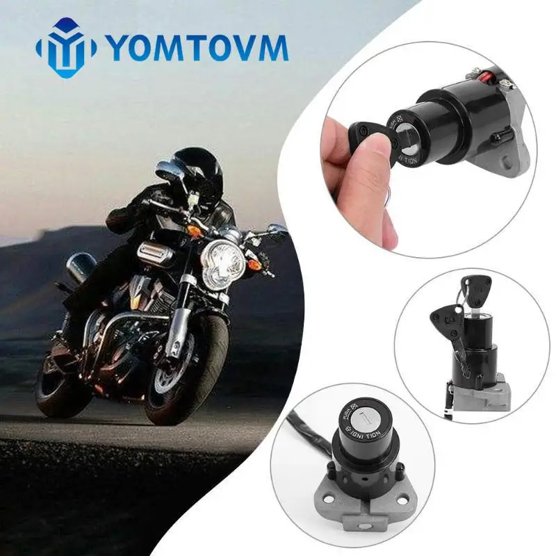 Motorcycle Ignition Switch Lock Keys For Yamaha DT125R XT600KN TZR250 FJ600 XJ750