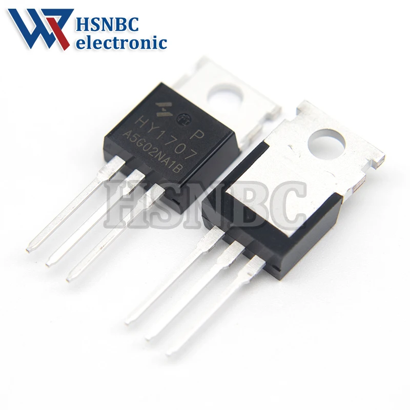 10PCS HY1707P HY1707 TO-220 80A 70V N-Channel Power MOSFET Transistor 100% New Original