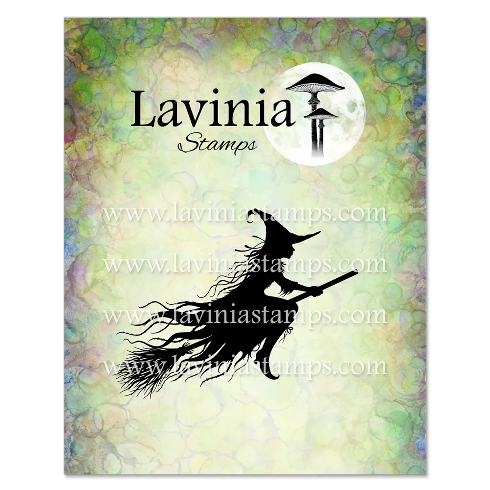 August 2026 Lavinia Stamps Midnight Coven 17-teiliges Halloween-Hexen-Silhouette-Set mit Klarsichtstempeln für Scrapbooking, Kartenherstellung, DIY-Bastelarbeiten und Dekoration