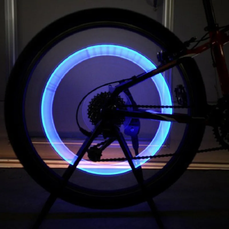 2 sztuk rowerów Bike LED Lights zawór opony Cap latarka Auto samochód motocykl opon zawór powietrza koła szprychy światło rowerowe akcesoria