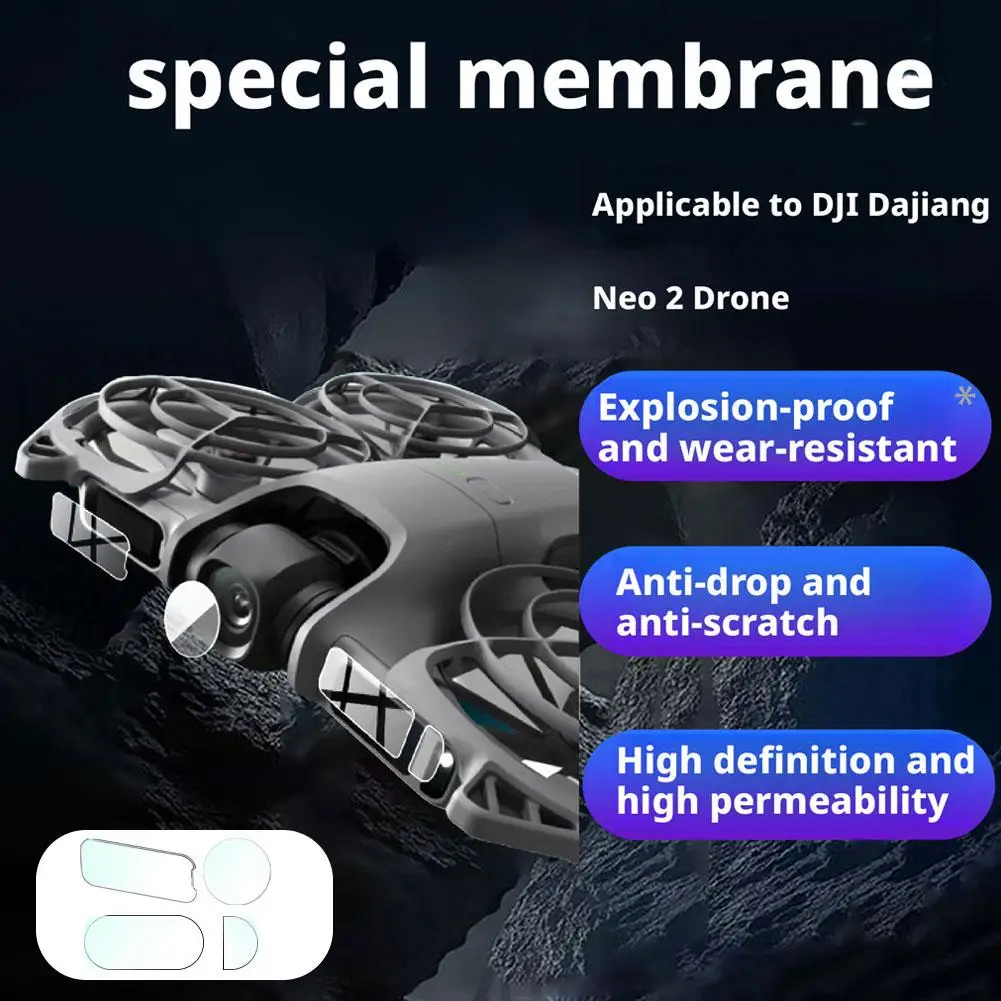 Protecteur d'écran, Film Flexible en TPU, économiseur d'objectif HD, résistant aux rayures, sans bulles, pour Drone DJI Neo 2, accessoires d'objectif d'appareil photo