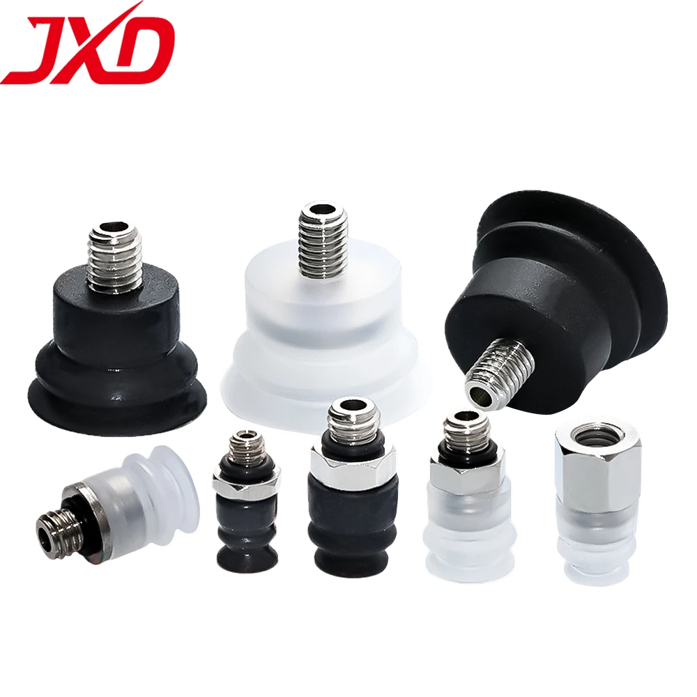 JXD Mini Pneumatic Vacuum Suction Cup ZP2-B04/06/08/10/15/20MBN Silicone Mini Vacuum Sucker With Connector