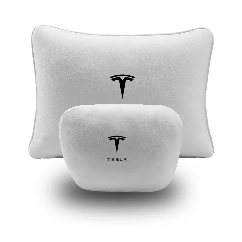 

For Tesla Model Y Juniper Model 3 Highland Model S X Interior 2026 Accessories Four Seasons Headrest Neck Pillow Waist Pillow