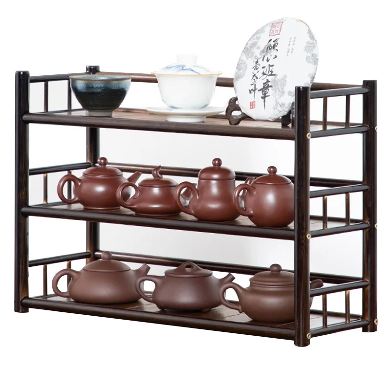 

Desktop Bogu Rack Storage Multi-layer Display Chinese Small Shelf Tea Ware Tea Set Multifunctional Display