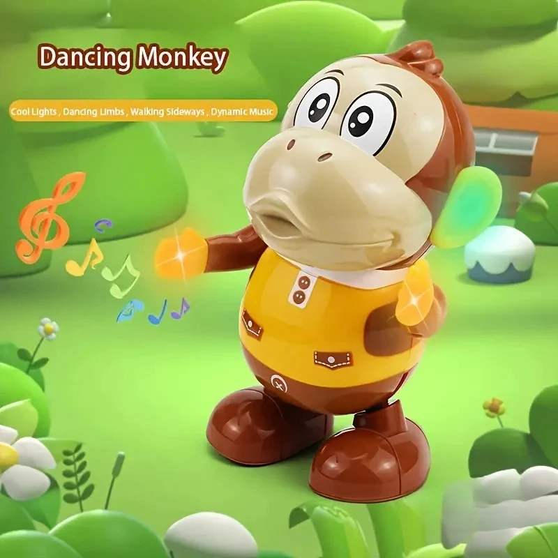 

Kids Interactive Dancing Monkey Funny Swing Animal Doll Electric Infant Early Educational Toys for Toddler