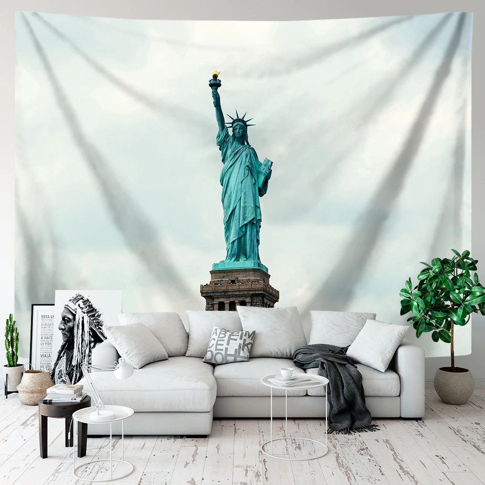 Aertemisi Statue of Liberty the United States of America Tapestry Wall Hanging Art for Bedroom Living Room Decor Colle