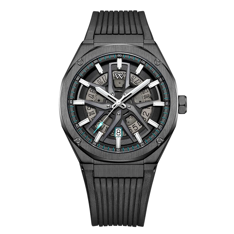 

WM Watch Automatic Mechanical Watches Miyota9015 Man Stainless Steel Sapphire Water Resistant Casual Welly Merck Watch WM039