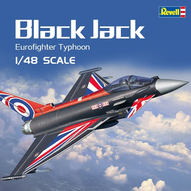

Revell Plastic Assembled Aircraft Model Kit 03820 Eurofighter Typhoon Black Jack 1/48