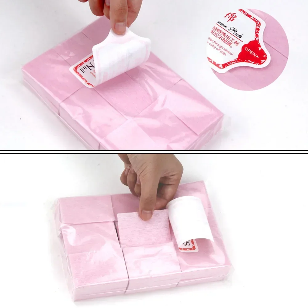 Pluizende Servetten Nail Ontvetter 3000 stks/partij Nagellak Remover Doekjes Katoen Ontvetten Nail Art Manicure Tool
