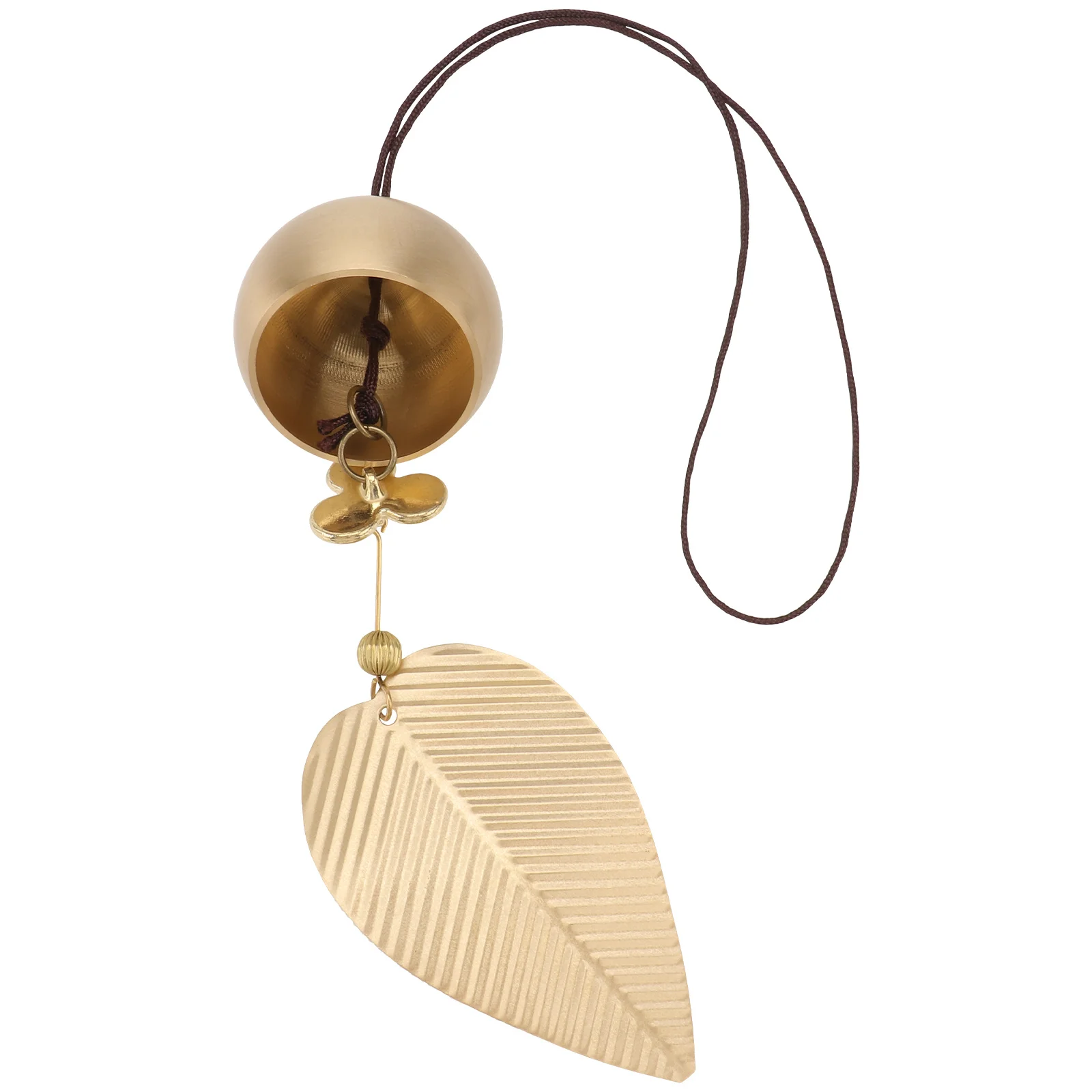 

1Pcs Retro Wind Bell Copper Leaf Style Vintage Metal Chime for Garden Terrace Window Sill Decoration Vintage Bell