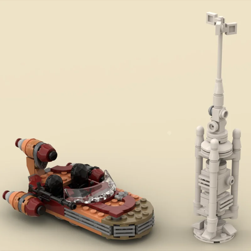 228 قطعة Landspeeder الفصل الماندالوري 14 MOC ستار الخليط تعليق مركبة بناء لتقوم بها بنفسك كتل عيد ميلاد اللعب هدية #5