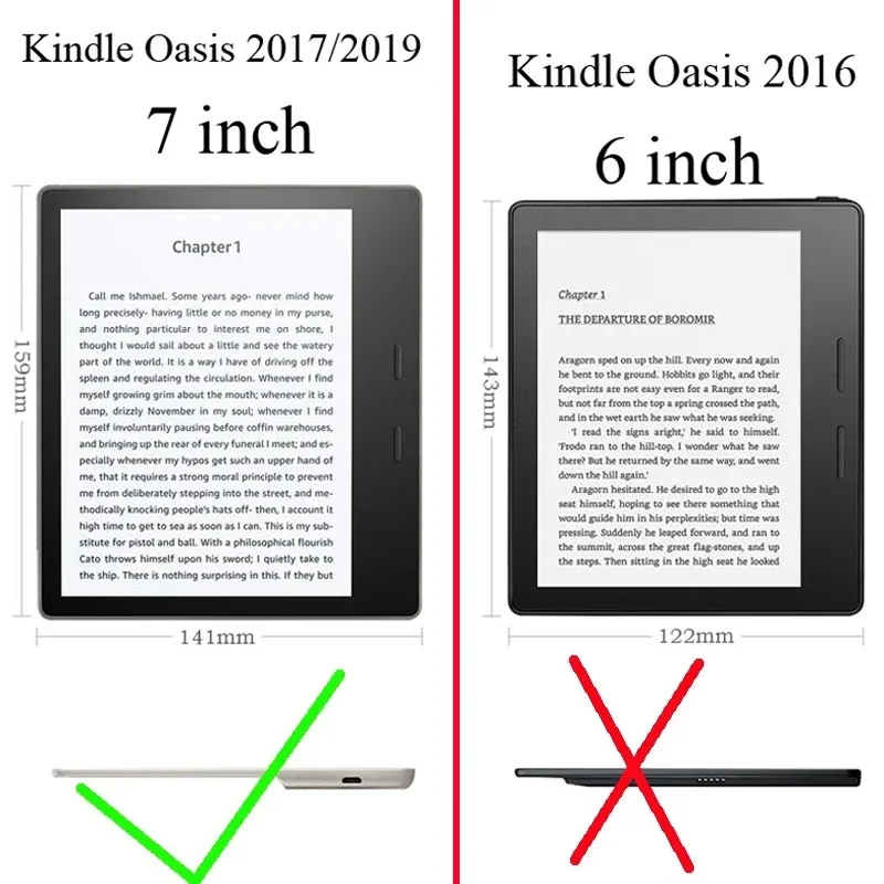Funda For Amazon Kindle Oasis 2/3 9th 10th Generation 2017 2019 Case 7.0 inch Silicone Soft TPU Transparent Airbags Tablet Cover