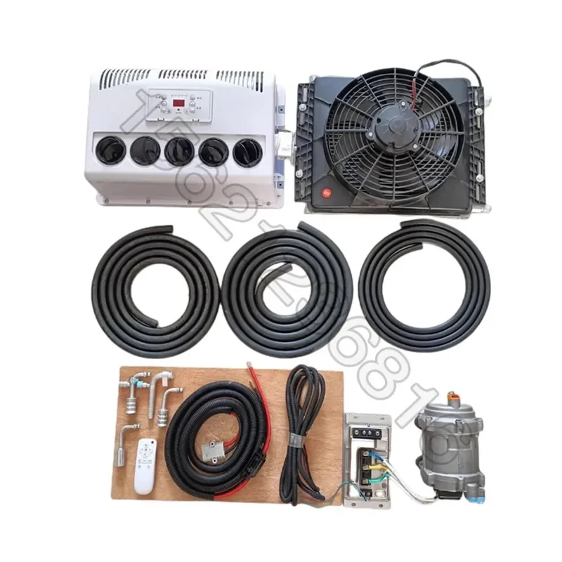 Truck independent parking air conditioner 24V refrigeration DC frequency conversion 12V electric DC modified new style