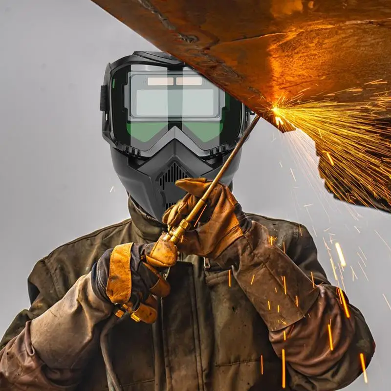 

Welding Hood Auto Darkening Detachable Welding Protector Soldering Protector Shield For Factory Metal Processing Welder Helmet