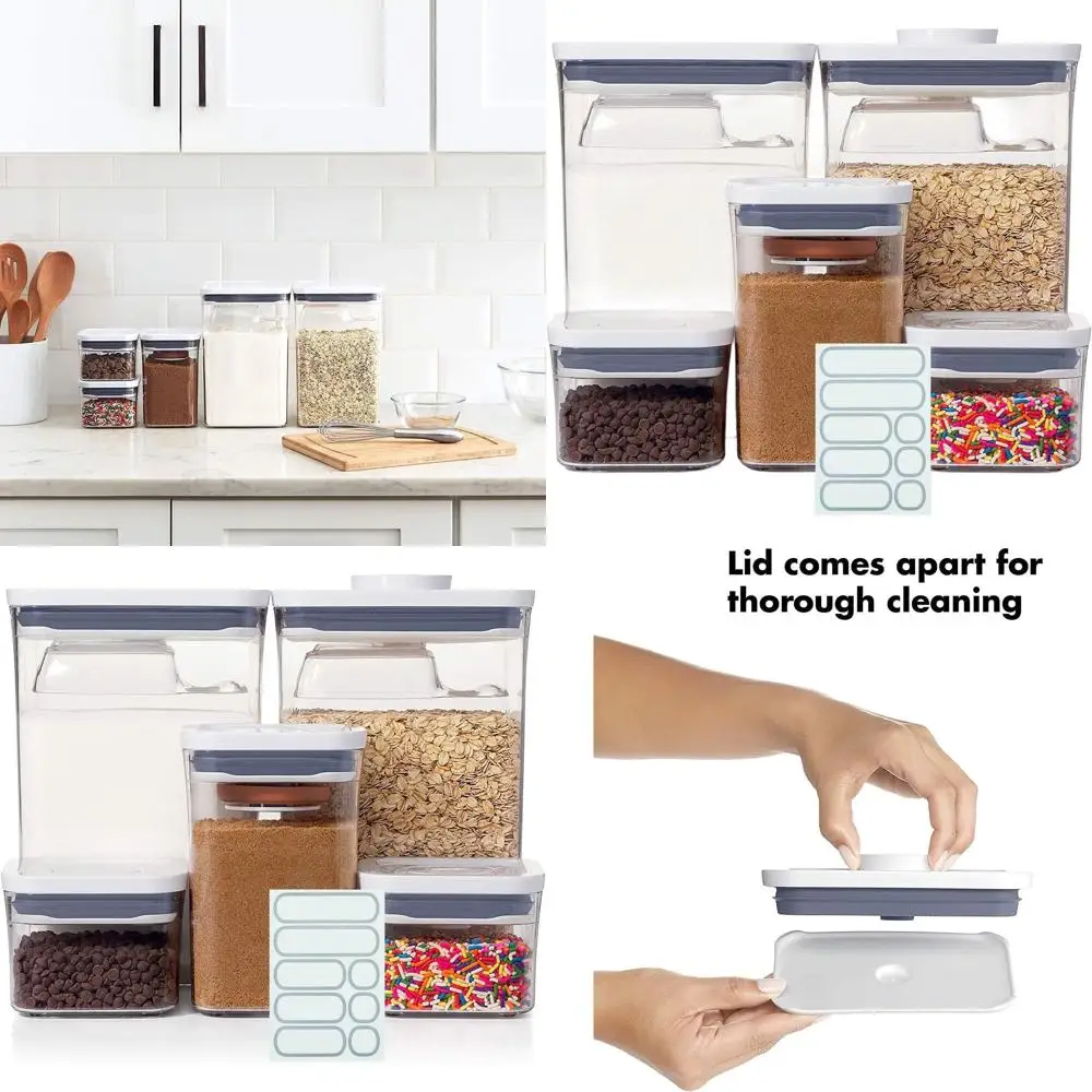 

8-Piece Food Storage Container Set with 5 Labels