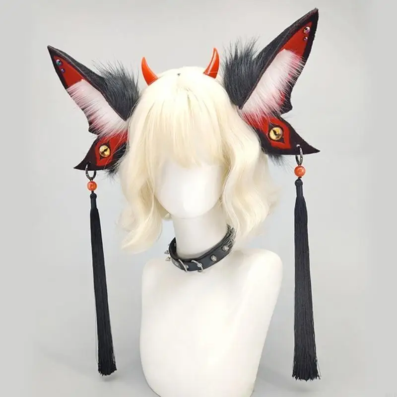 M6CD Devil Eye Hairbands สำหรับสตูดิโอภาพถ่ายฮัลโลวีนอุปกรณ์ประกอบฉากที่สะดุดตาสำหรับงานปาร์ตี้อีสเตอร์ adorkable