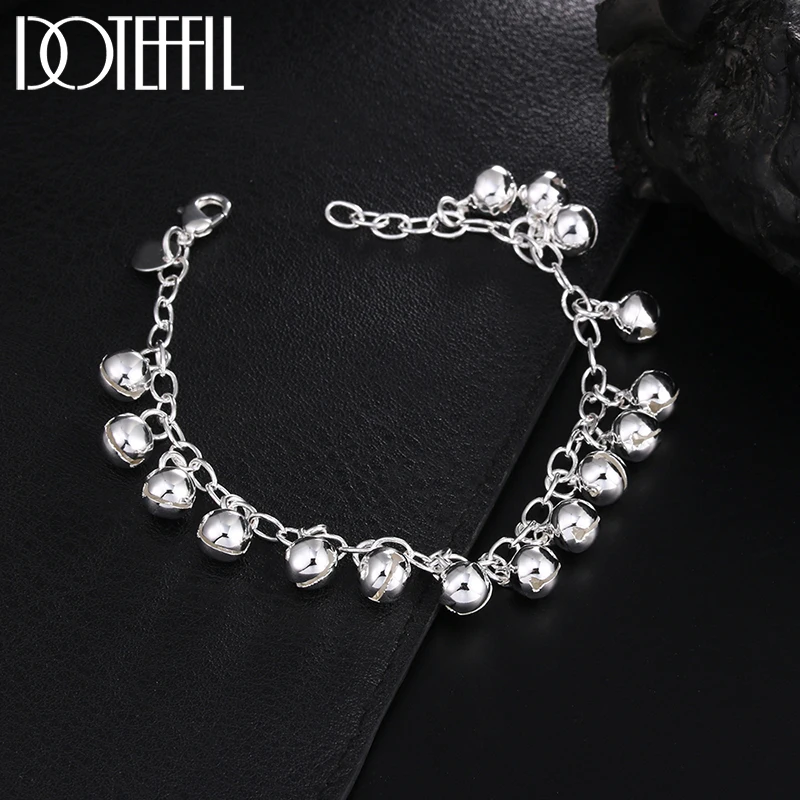 Bell Beads Bracelet Charm Fashion Beautiful High Quality For Women Lady Chain Silver Color Jewelry Wedding Party