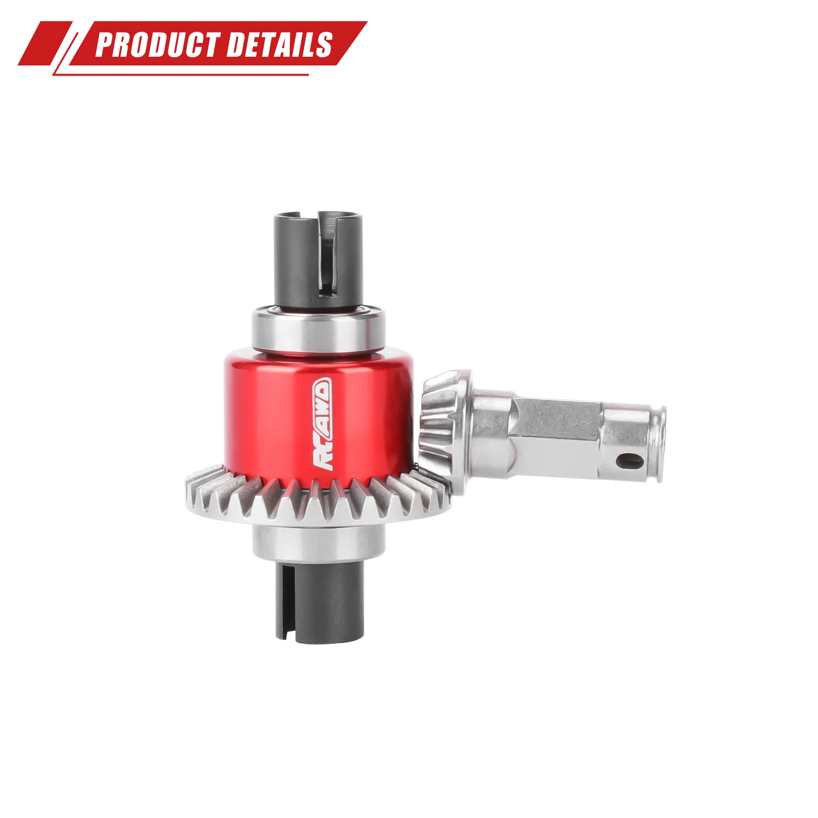 RCAWD 30T différentiel arrière avec engrenage d'entrée 12T pour ARRMA Typhon granit Mojave Grom 0.8Mod 3000cSt mises à niveau de réglage Diff étanche à l'huile