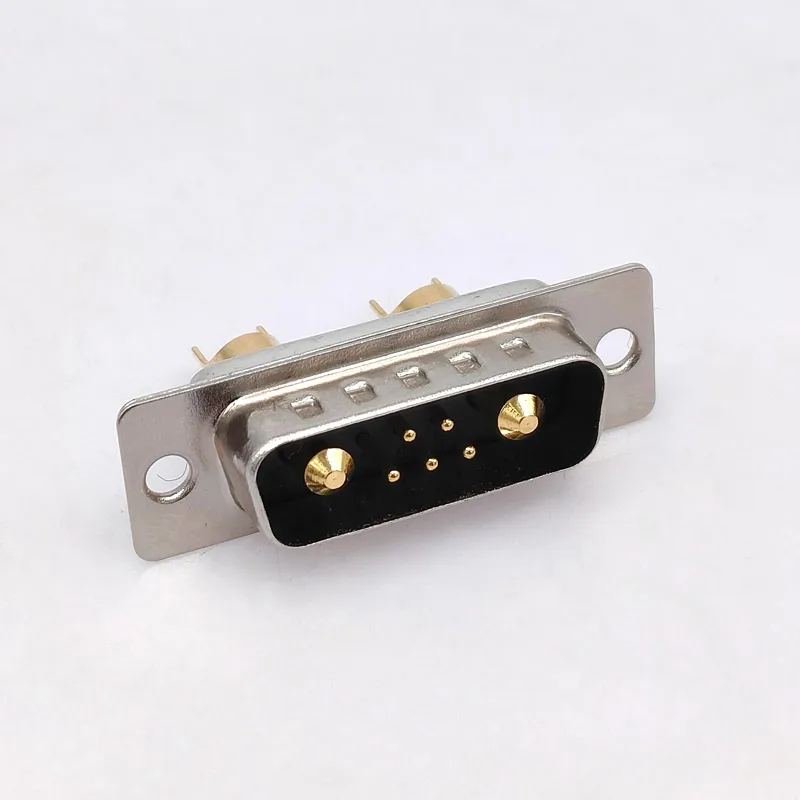 1PCS 7W2 Gold plated high current Connector D-SUB adapter 5+2 plug jack Machined Pin Full Gold Flash Wire 20A 30A 40A image 4