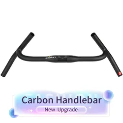 ZNIINO New Carbon Modify Gravel H Handlebar Big Flare Bar Cycle Cross Road MTB Bike Handlebars Carbon Fiber Travelling Bicycle