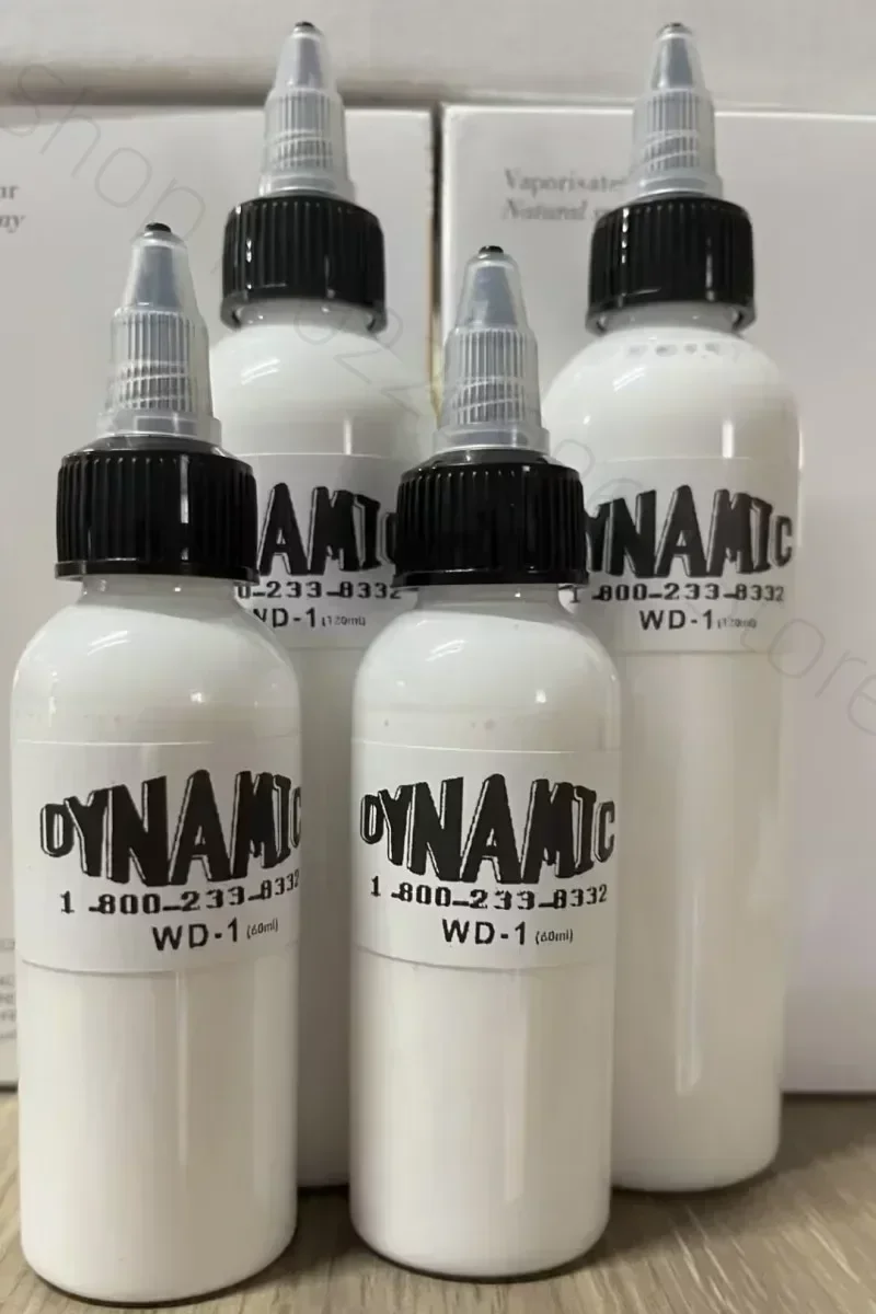 Tinta de tatuaje profesional de plantas naturales, Color blanco, maquillaje semipermanente, botellas de pinturas, herramienta de arte corporal, 30ML, 60ML, 120ML