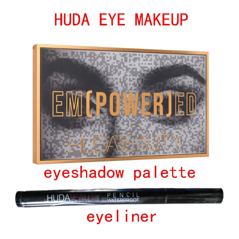 Eye Makeup Huda Charming Shimmer Eyeshadow Palette and Eyeliner Set MERCURY RETROGRADE PALETTE Matte Glitter Eye Shadow Powder