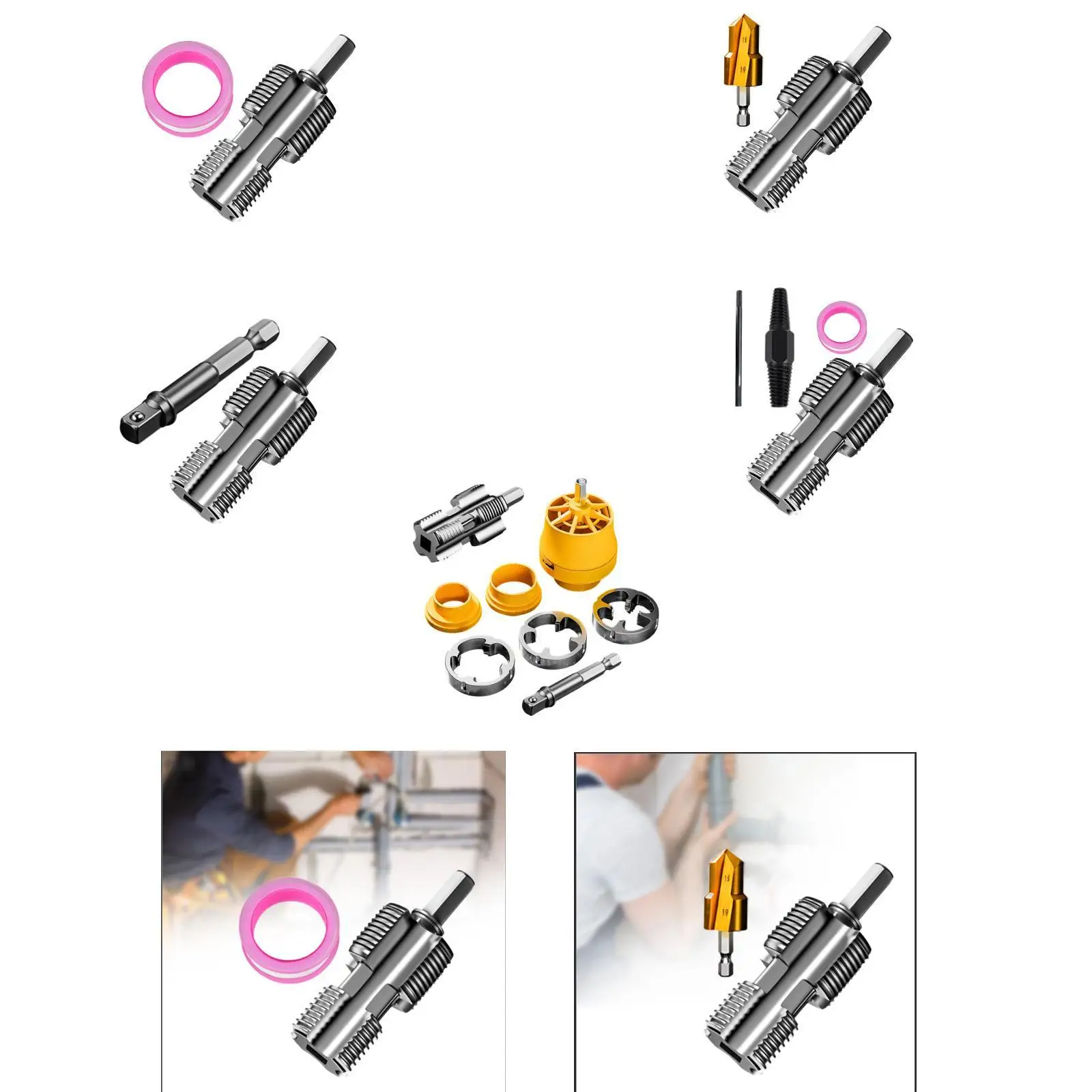 PVC Pipe Threader Versatile Accessory for Electric Drill Supplies Home Use